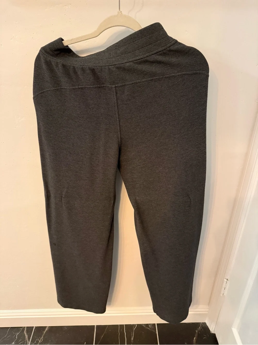 lululemon athletica Wide-Leg Waffle Knit Pants in Charcoal